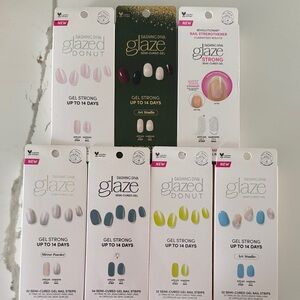 Dashing Diva Glaze Gel Nail Strips Set of 7 NIB